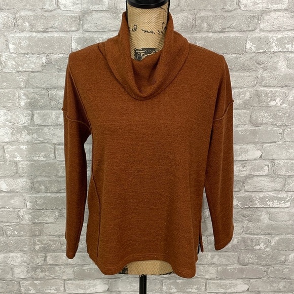 209 wst 38 New York Rust Cowlneck Sweater - Picture 1 of 6